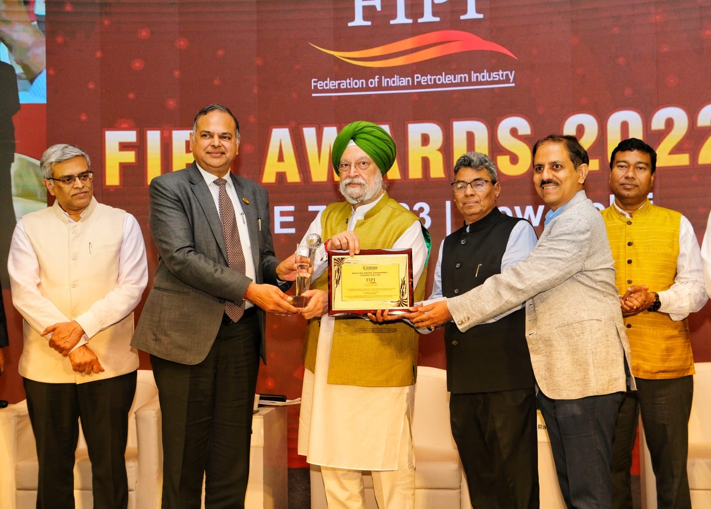 GAIL awarded two prestigious awards in FIPI Oil & Gas Awards 2022