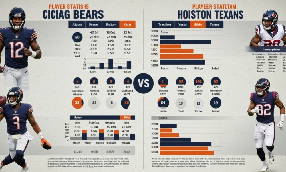 chicago bears vs houston texans match player stats