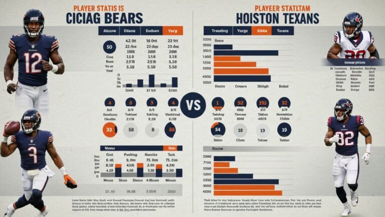 chicago bears vs houston texans match player stats