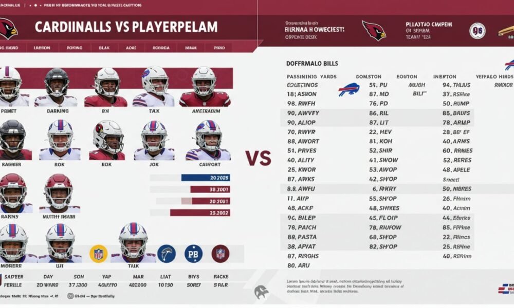 arizona cardinals vs buffalo bills match player stats
