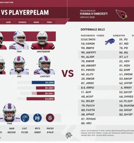arizona cardinals vs buffalo bills match player stats