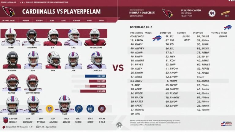 arizona cardinals vs buffalo bills match player stats