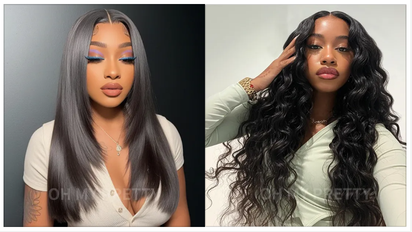 OhMyPretty Hair Glueless Lace Wigs