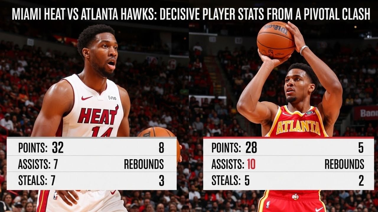miami heat vs atlanta hawks match player stats