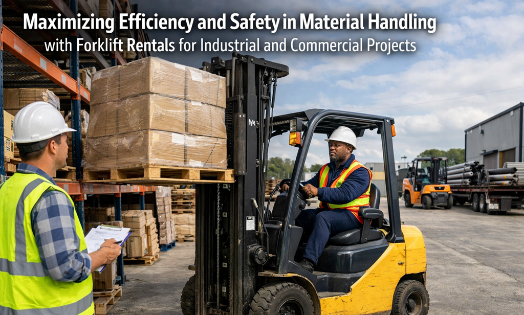 Maximizing Efficiency and Safety in Material Handling with Forklift Rentals for Industrial and Commercial Projects