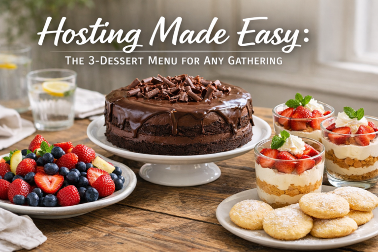 Hosting​‍​‌‍​‍‌ Made Easy: The 3-Dessert Menu for Any Gathering